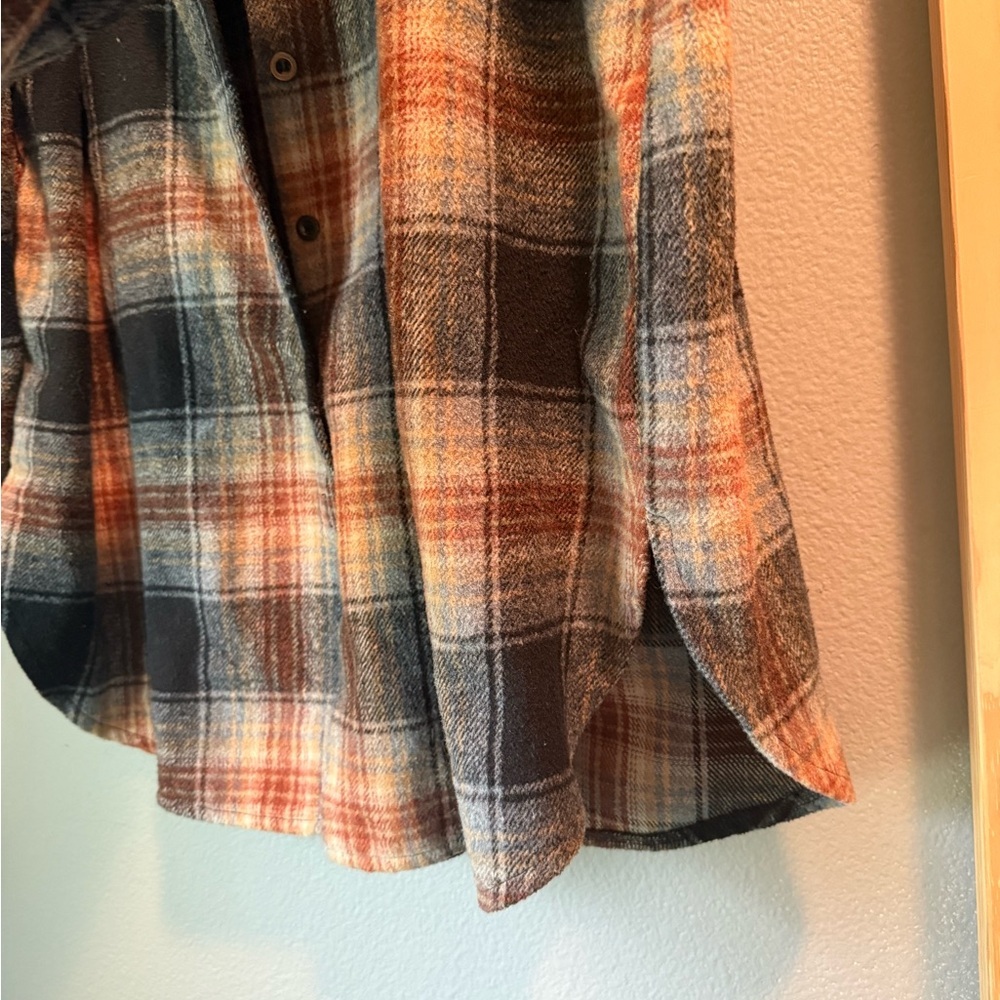 Unbranded Plaid Flannel Button Up Shirt Women’s 2XL Oversized - Picture 4 of 5